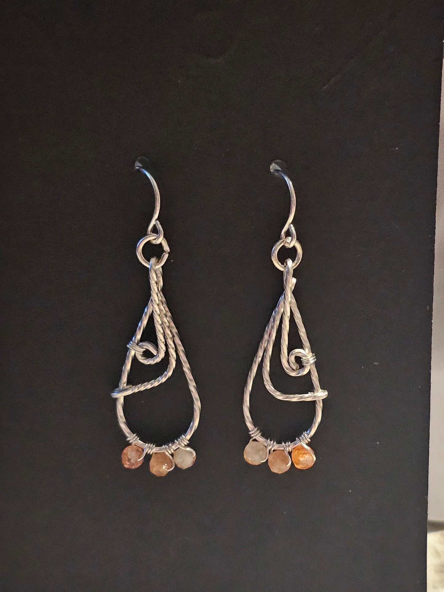 Sunstone earrings