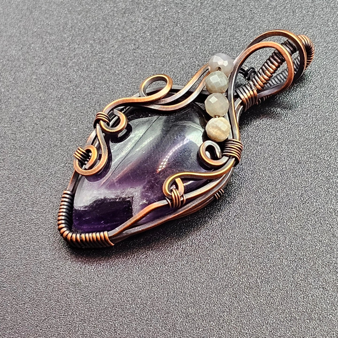 Amethyst teardrop